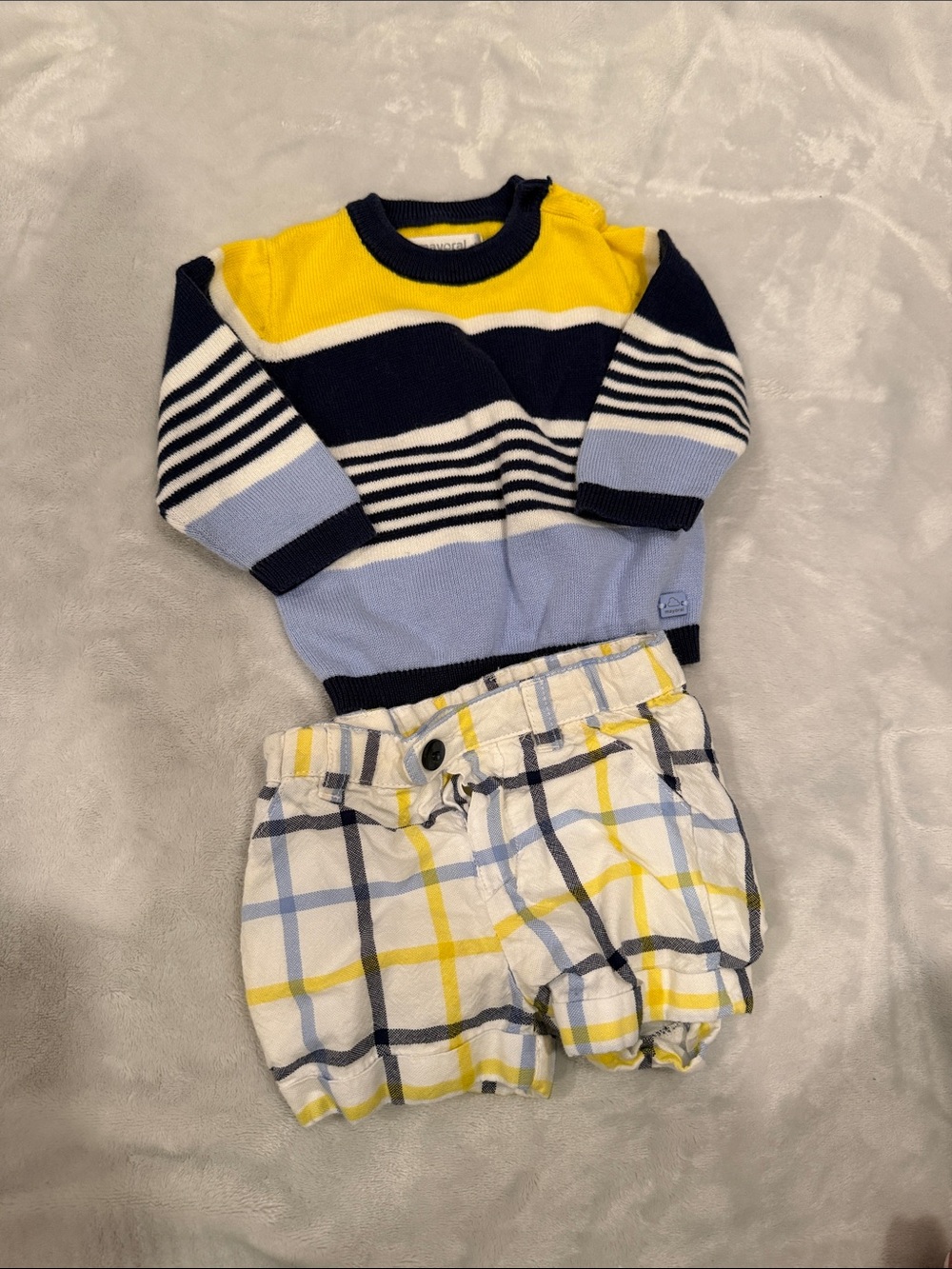 Mayoral Baby Sweater & Shorts